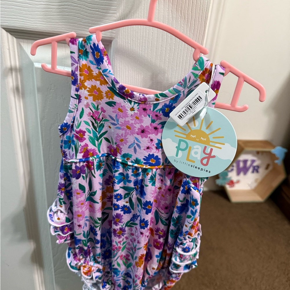 Little Sleepies Sweet Pea Bubble Romper